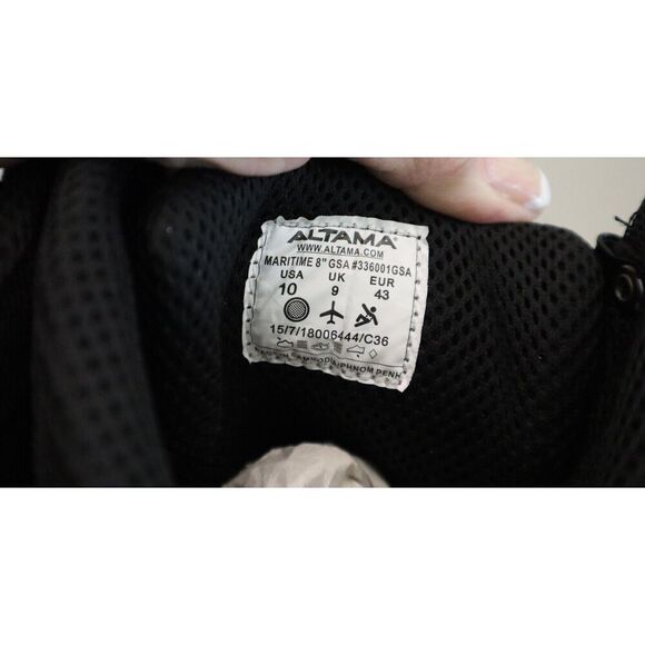 Altama Men's Sz 10R Women's 11.5 Black Maritime 8" Assault Tactical Boots - Picture 7 of 13